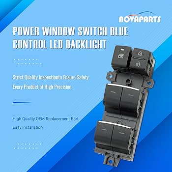 Amazon.com: NOVAPARTS Power Window Switch Blue Control LED